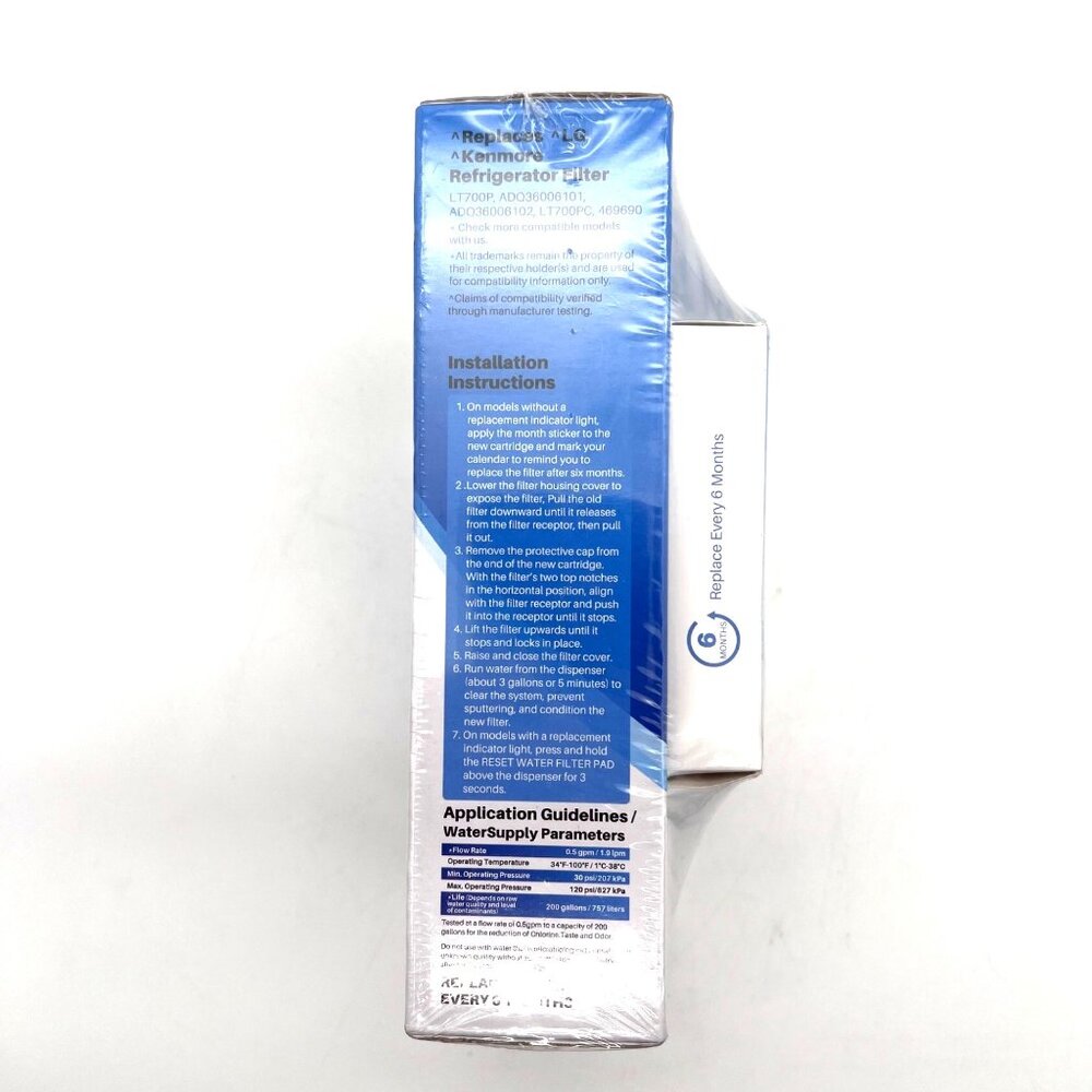 Icepure Refrigerator Filter Set Air Water ADQ36006101 LT700P 469690 AF004 2 Pack - Picture 3 of 9